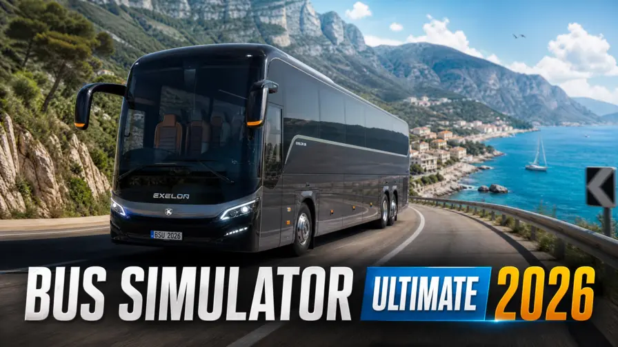  Bus Simulator Ultimate 2026 update featuring new coastal routes and premium buses.