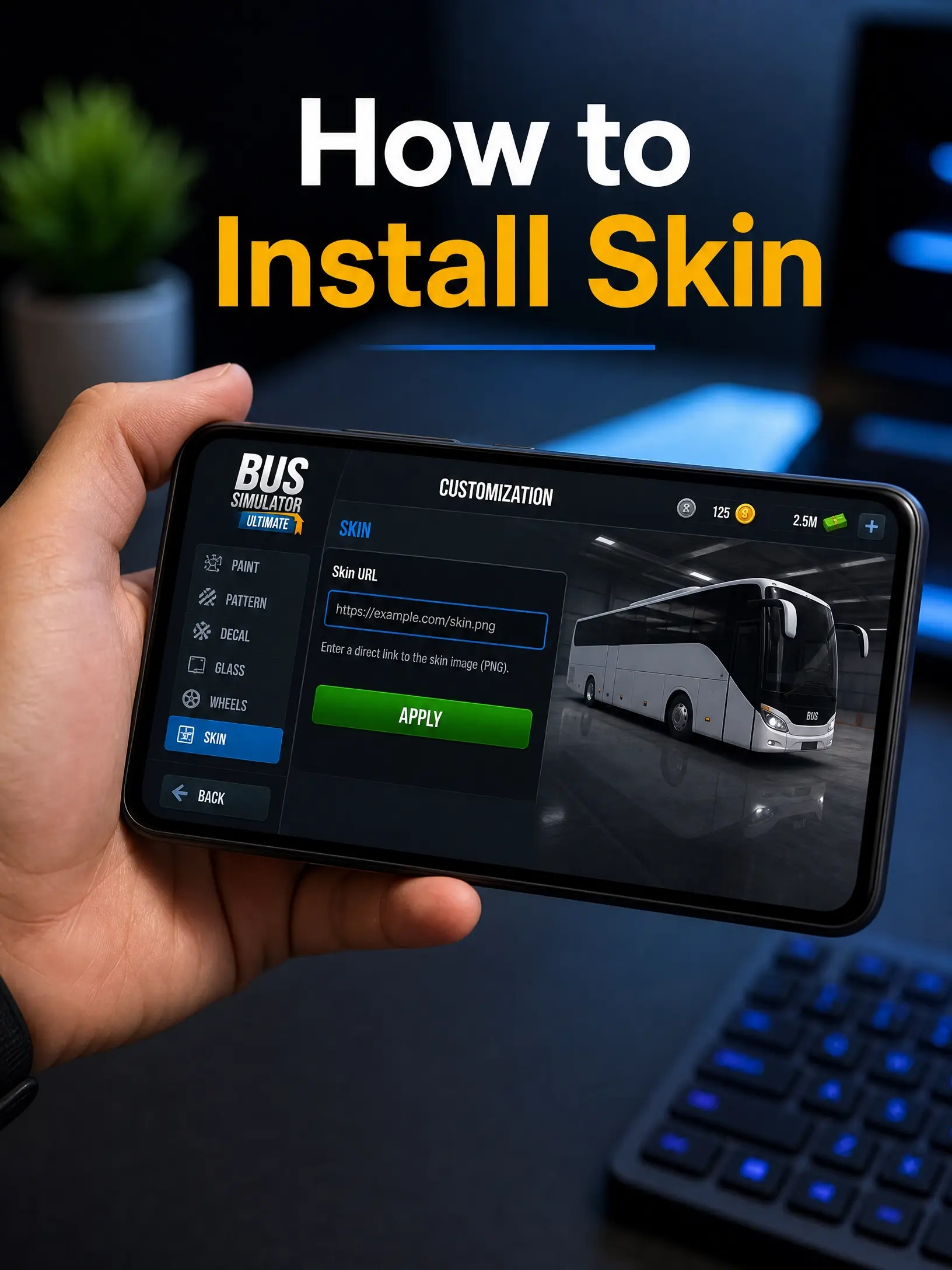 How to Install Bus Simulator Ultimate Skin URL Guide on iPhone