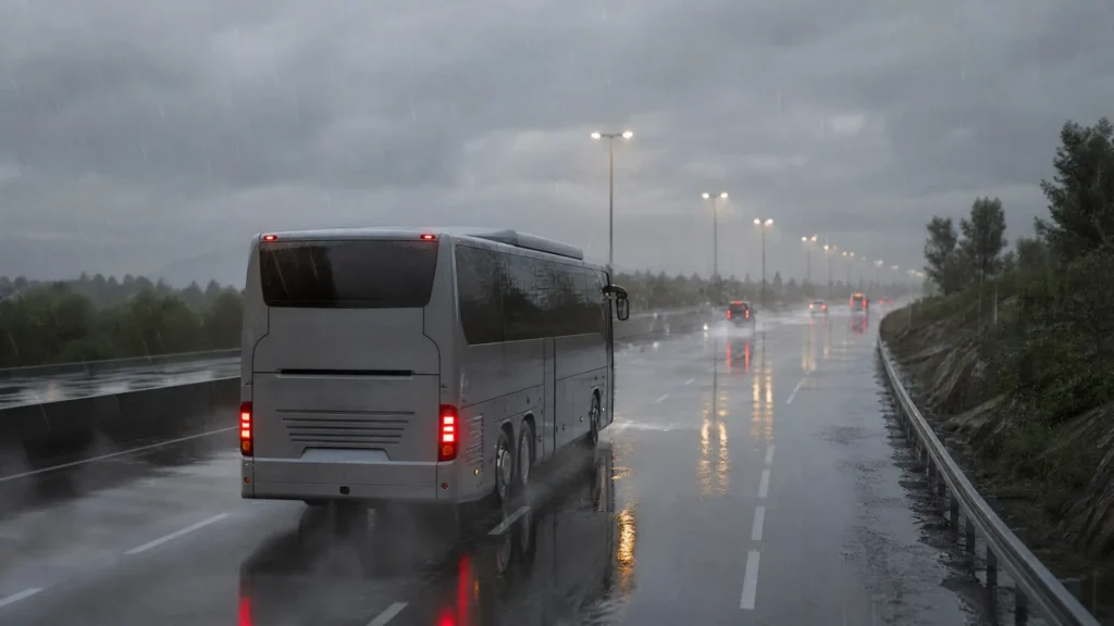 Bus Simulator Ultimate Realistic Rainy Weather Driving Gameplay