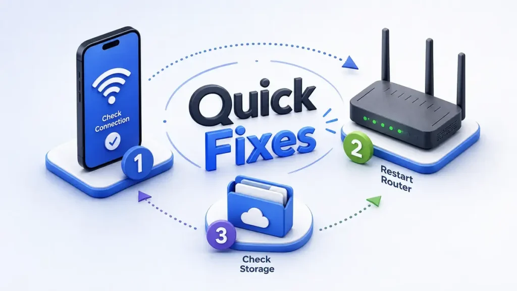 Quick troubleshooting steps