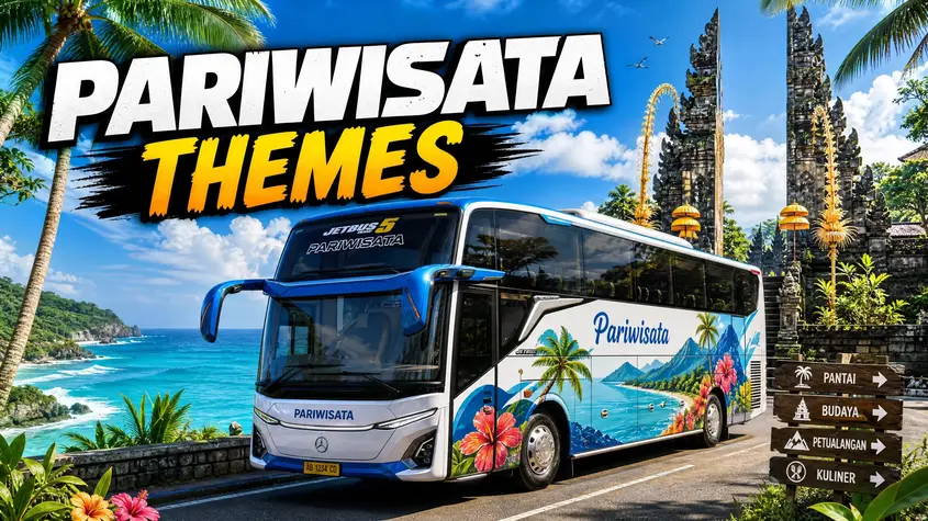 Tourism buses ke liye scenic aur vibrant livery designs.