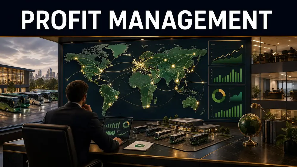 Balance routes, buses, offices, and resources to achieve sustainable company growth.